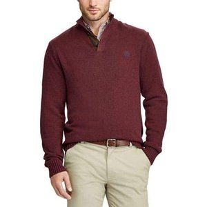 Chaps 3 Button Long-Sleeve Sweater